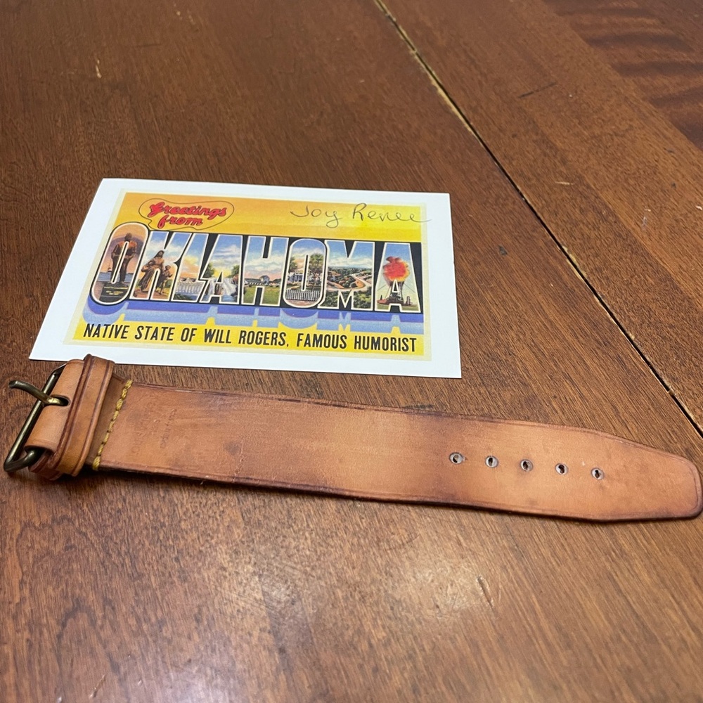 Authentic Louis Vuitton Vachetta leather Poignet luggage strap